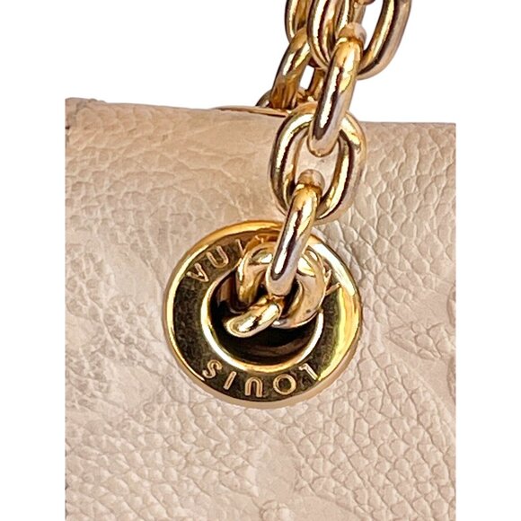 LOUIS VUITTON Empreinte Vavin Neige LV Cream Chain Shoulder Leather +Dust Bag - Picture 6 of 16
